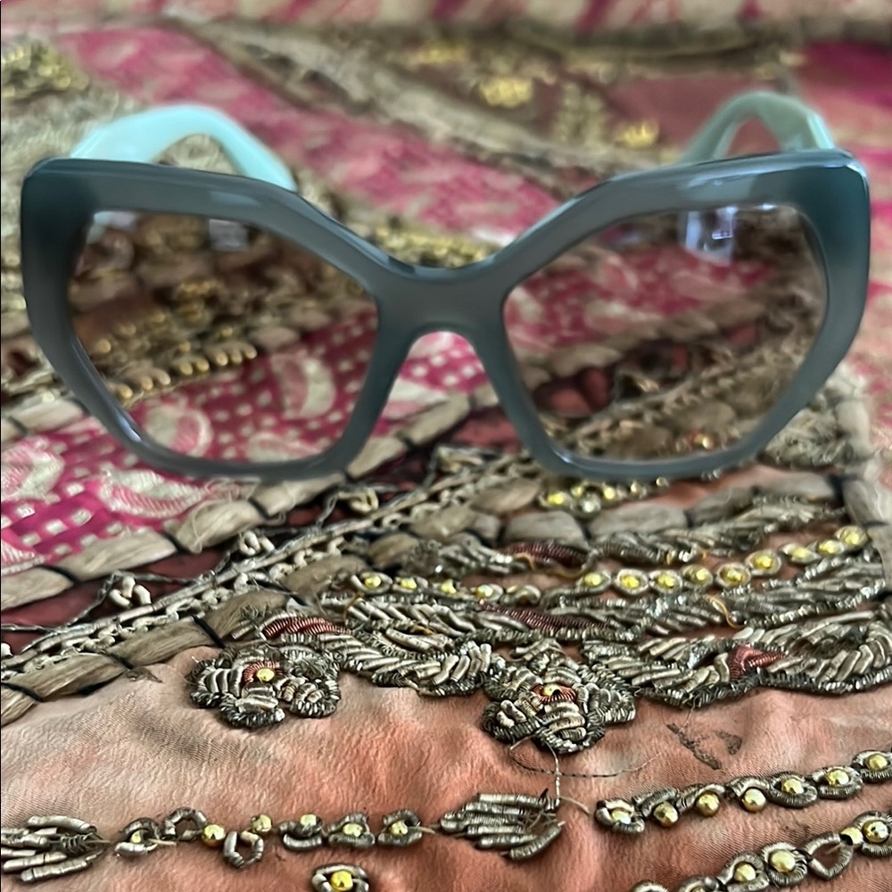 Prada Gray Oversized Sunglasses